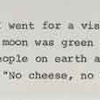 “My Vacation”, a children's poem by Neil Armstrong.