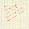 handwritten note