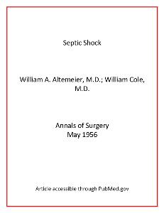 Image of Altememeier article Septic Shock