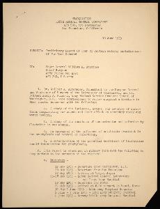 Image for Altemeier's Preliminary Report of Tour of Certain Medical Installations of Far East Commands