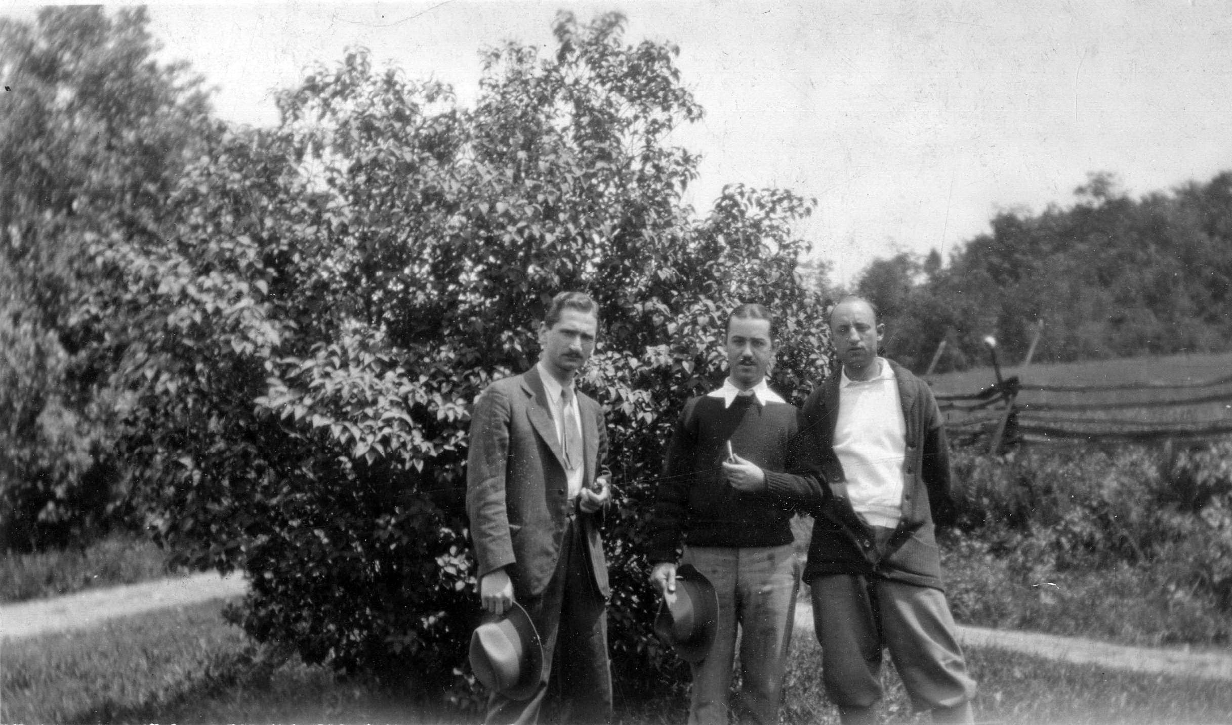 Sabin with two men